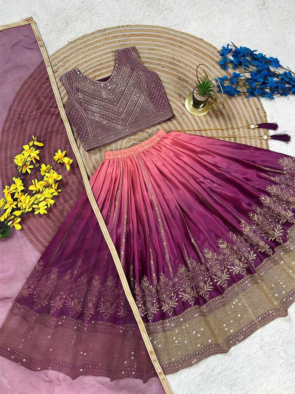 Chinon Silk Kids Lehenga