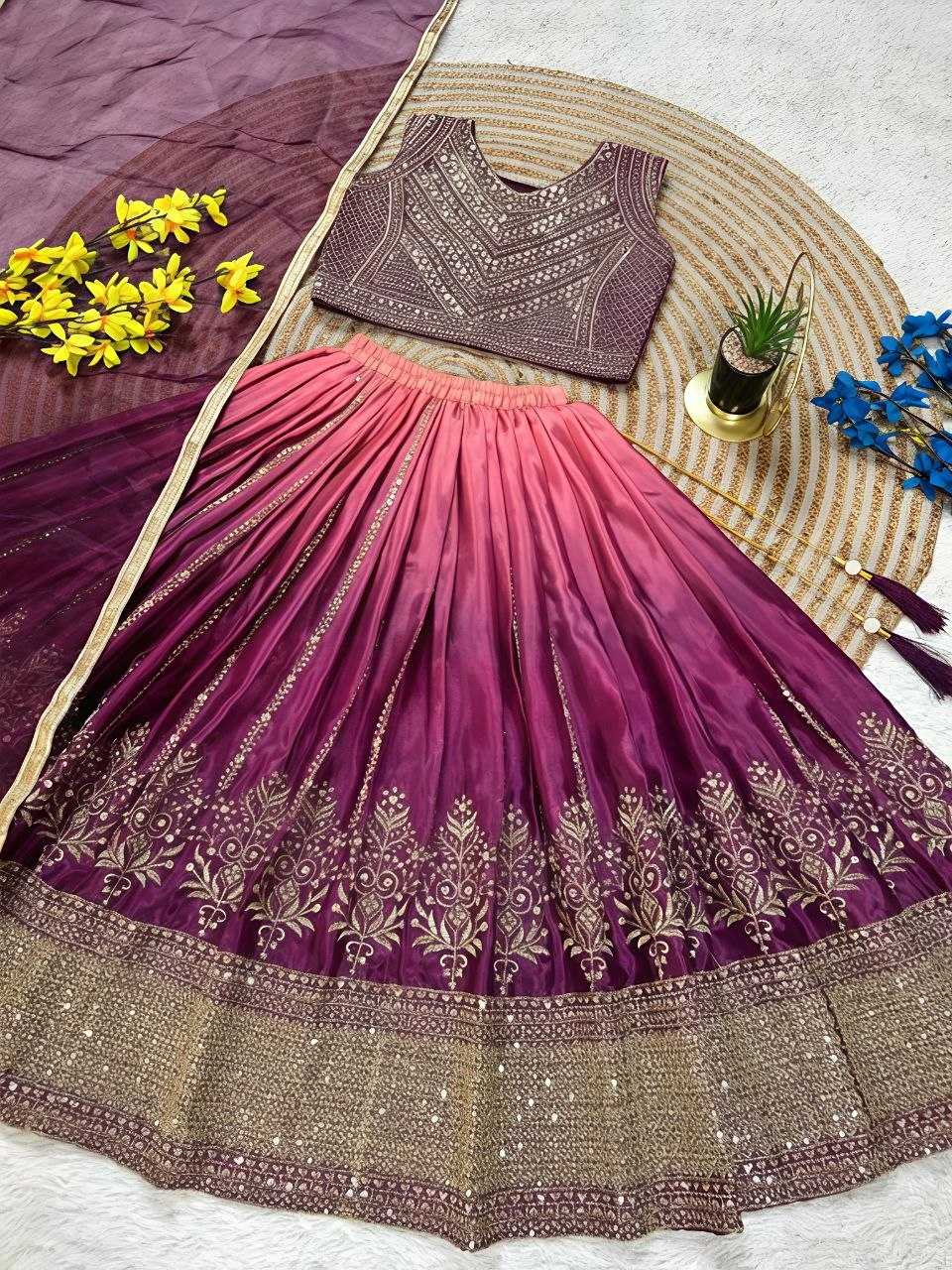 Chinon Silk Kids Lehenga