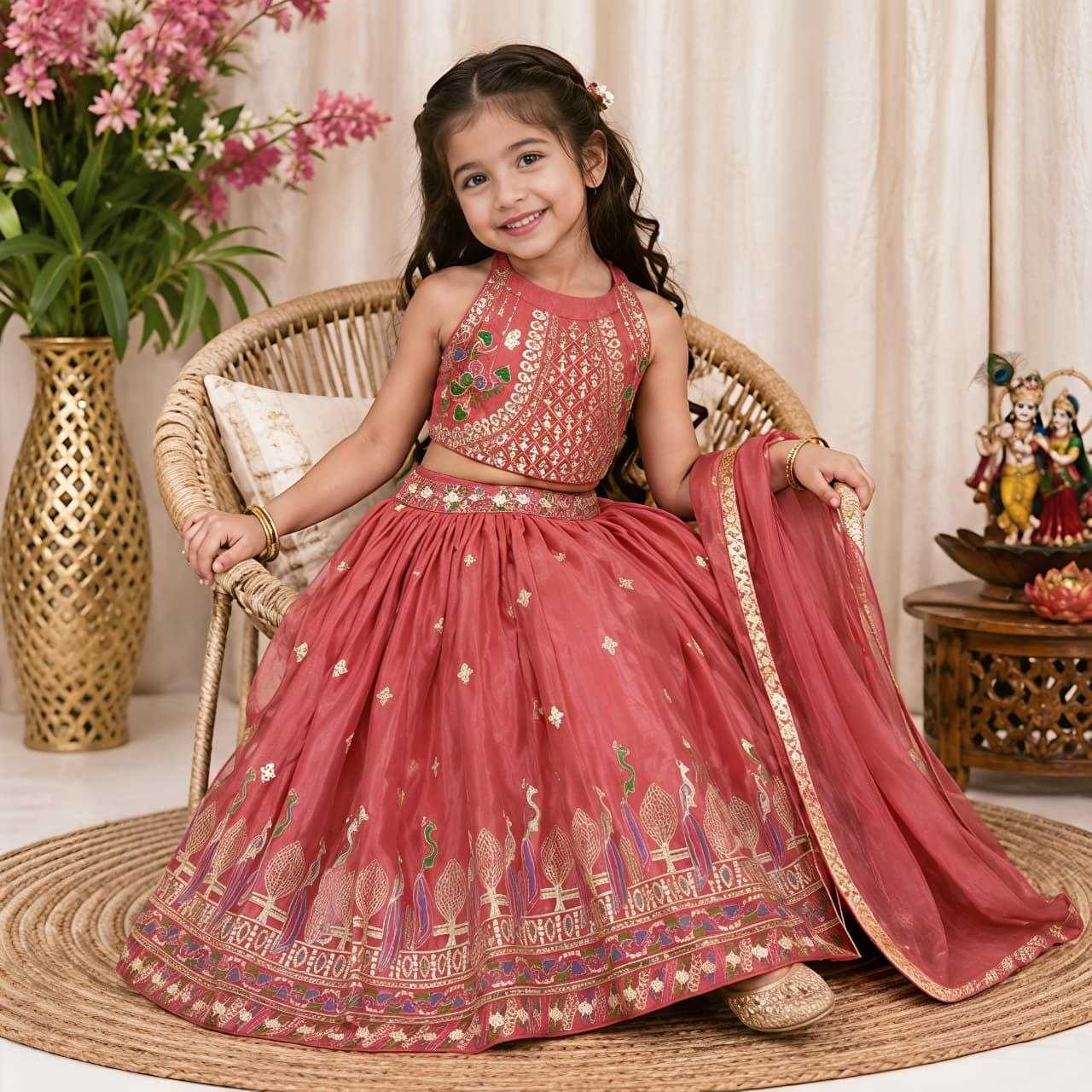 Chinon Silk Kids Lehenga