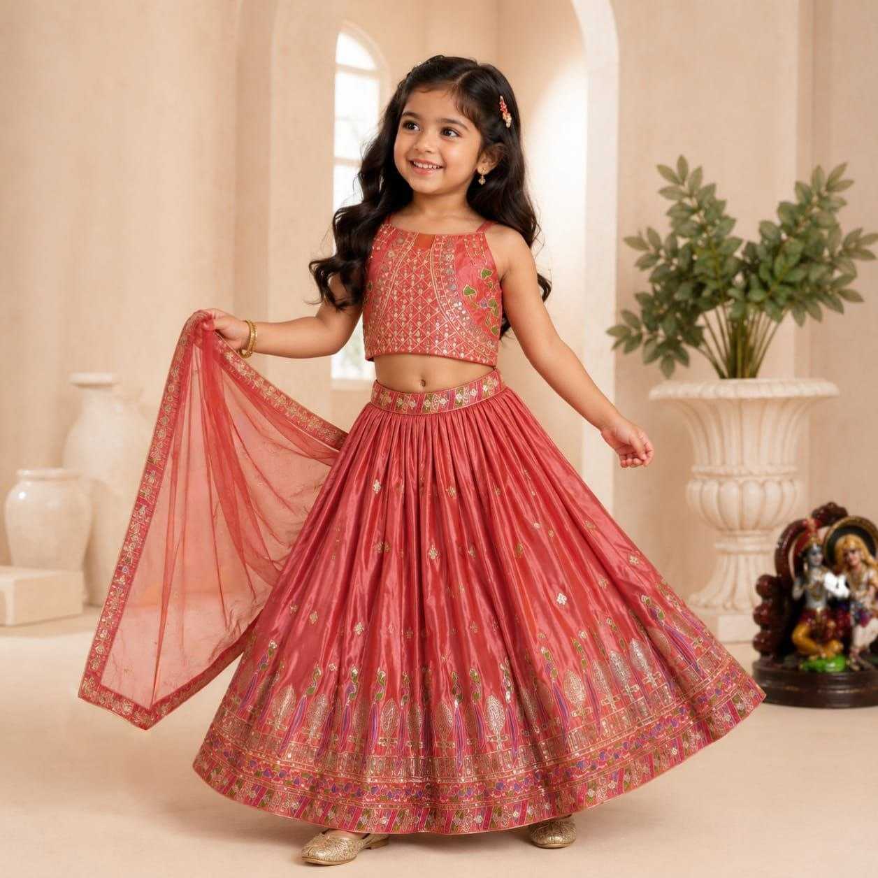 Chinon Silk Kids Lehenga