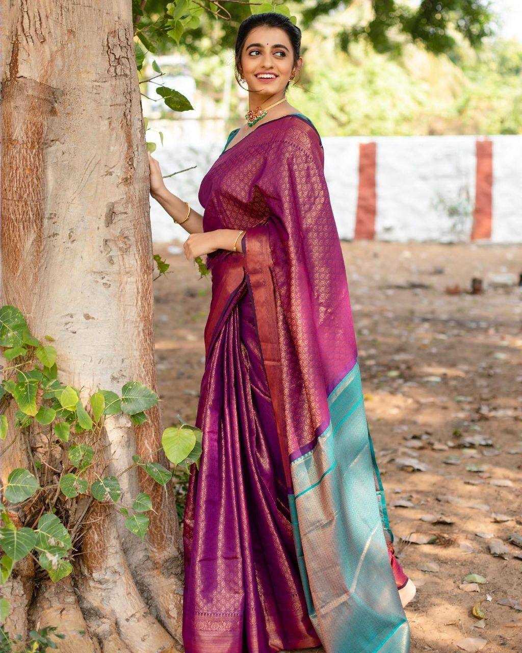 Lichi Silk Banarasi Saree