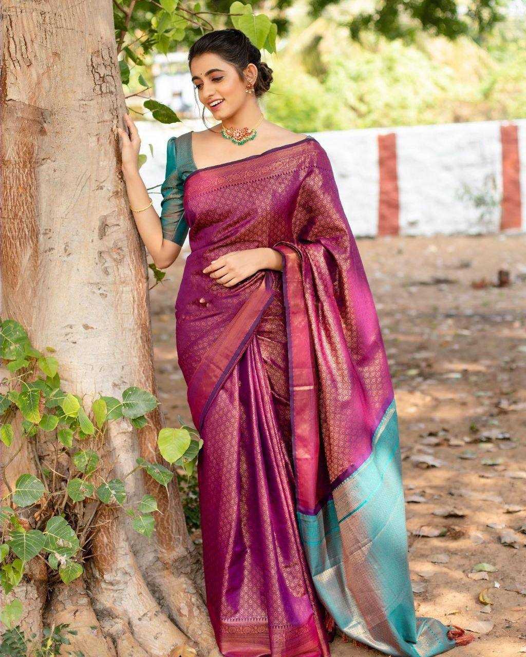 Lichi Silk Banarasi Saree