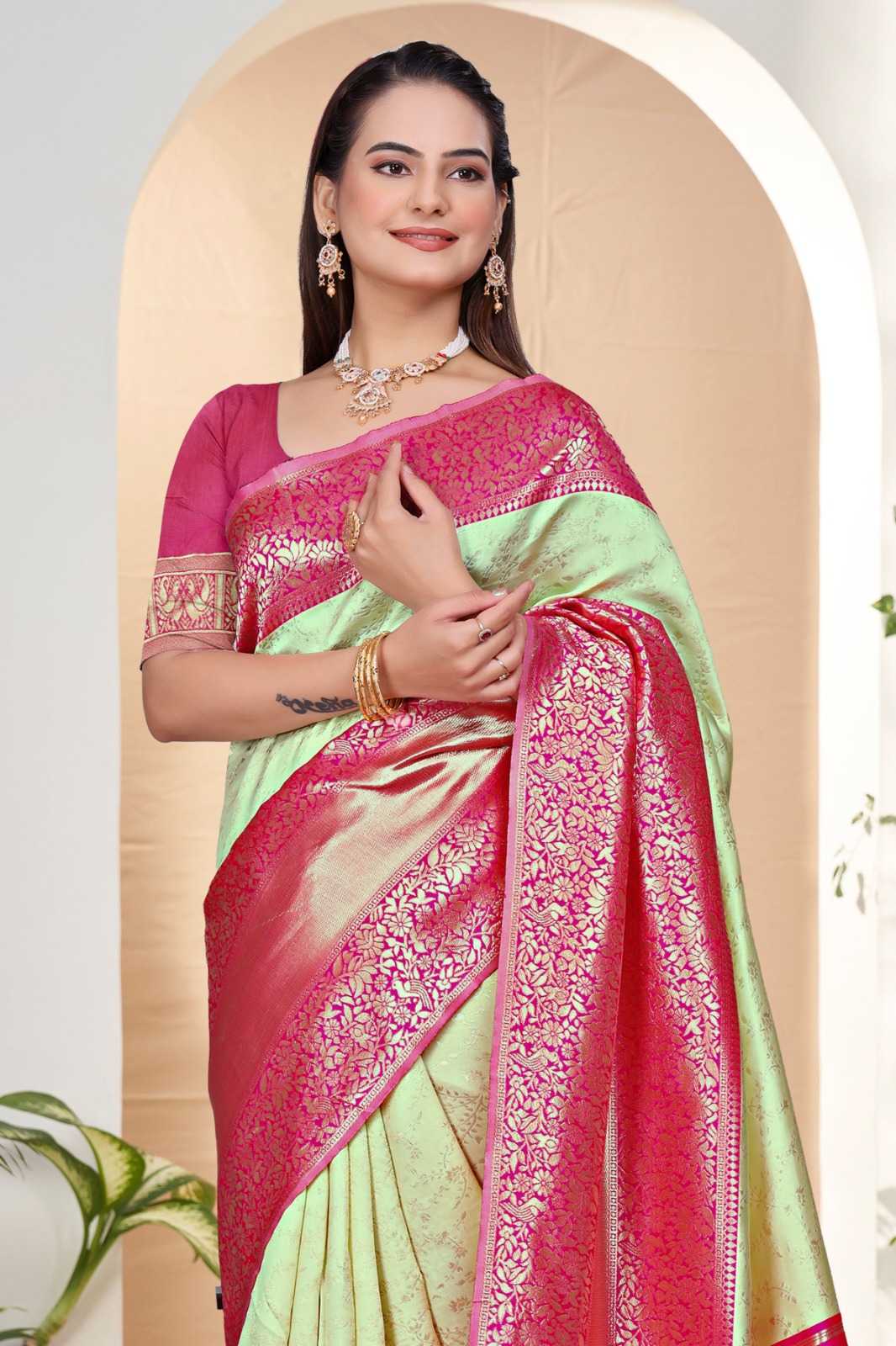 Lichi Silk Fancy Saree