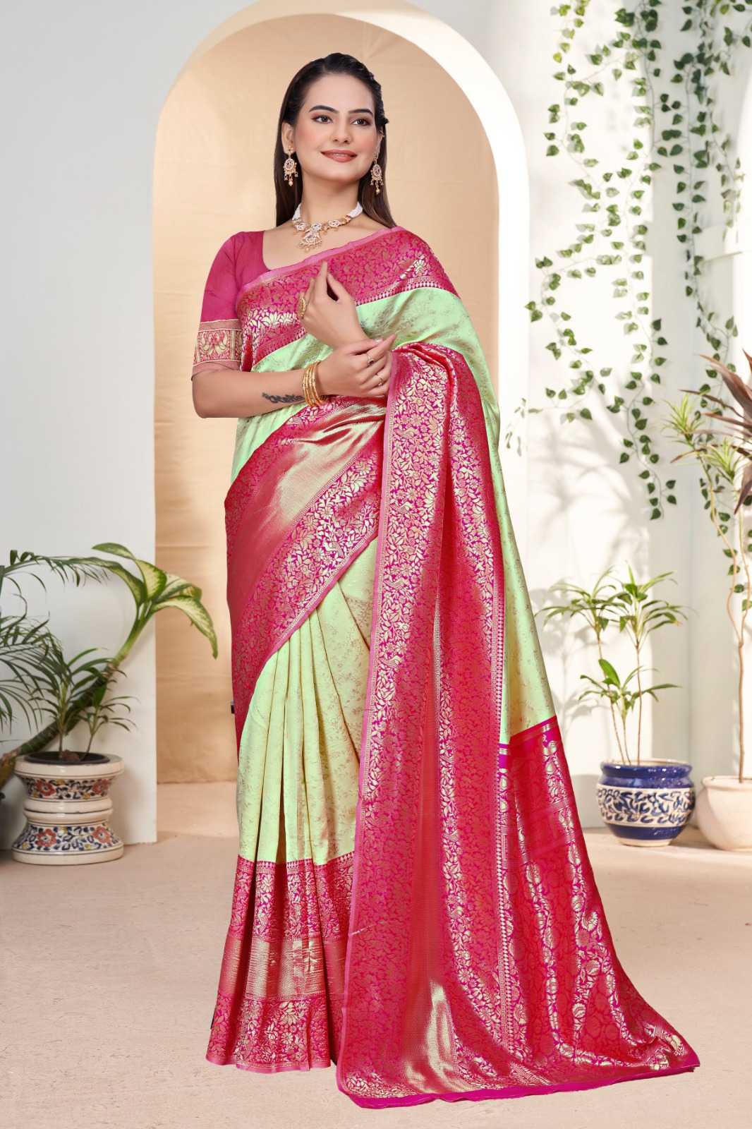 Lichi Silk Fancy Saree