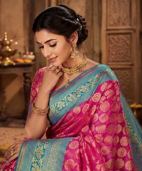 Lichi Silk Banarasi Saree