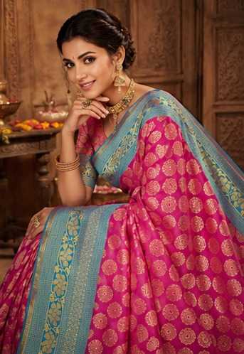 Lichi Silk Banarasi Saree