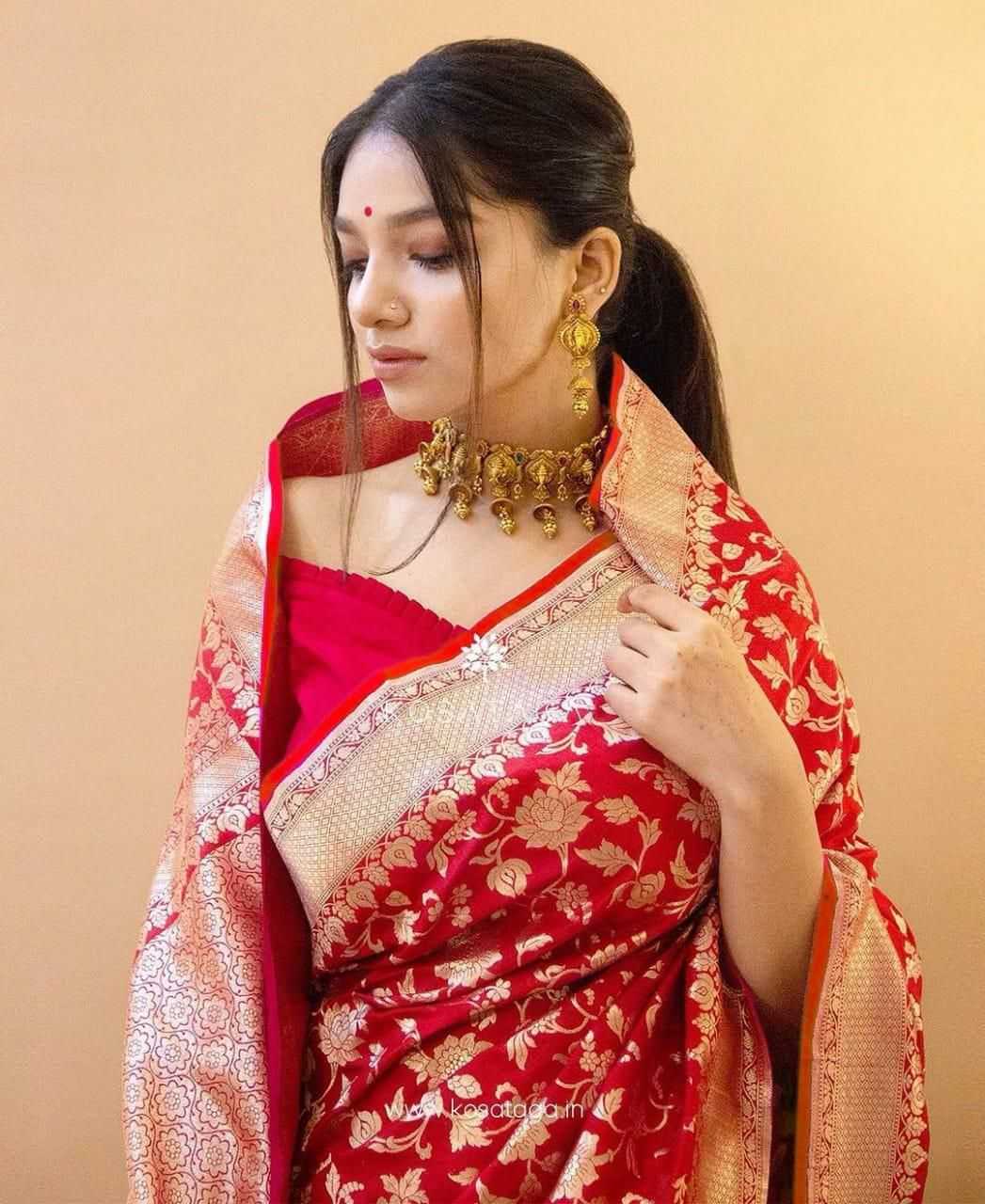 Lichi Silk Banarasi Saree