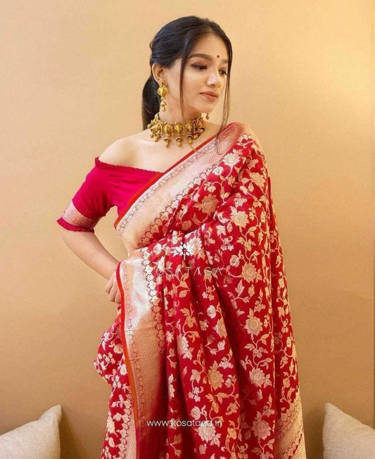 Lichi Silk Banarasi Saree