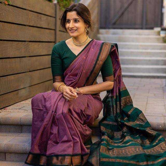 Lichi Silk Banarasi Saree