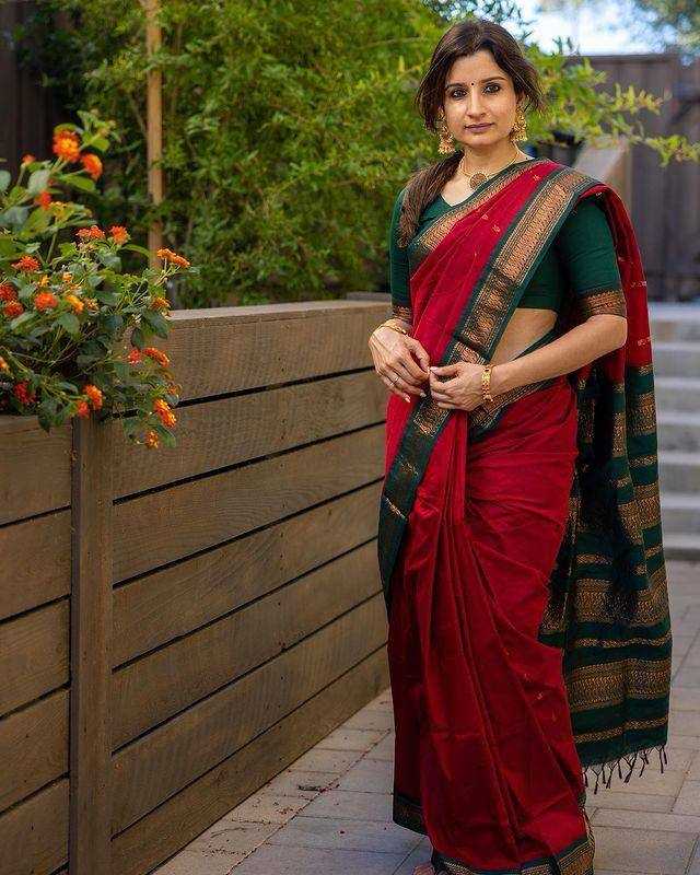 Lichi Silk Banarasi Saree