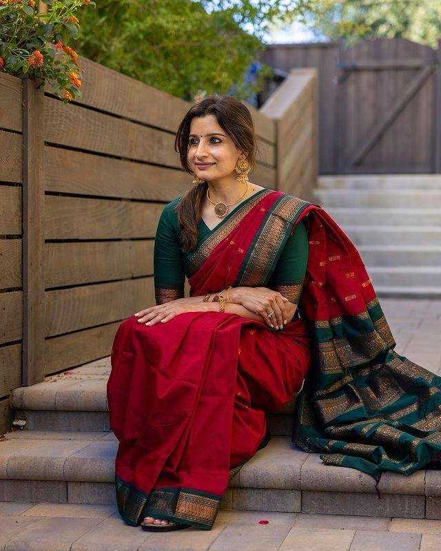 Lichi Silk Banarasi Saree