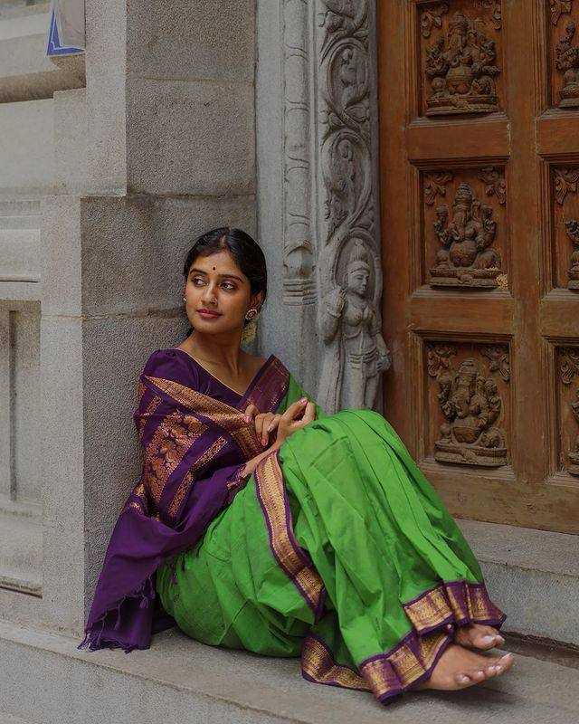 Lichi Silk Banarasi Saree