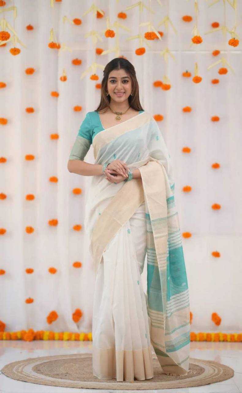 Linen Designer Saree