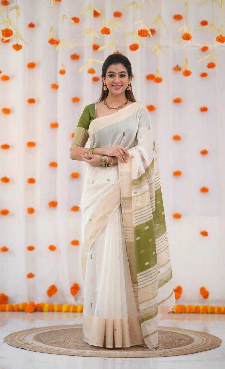 Linen Designer Saree
