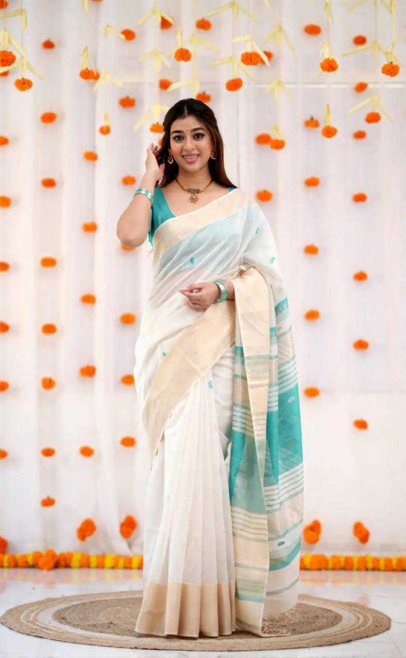 Linen Designer Saree