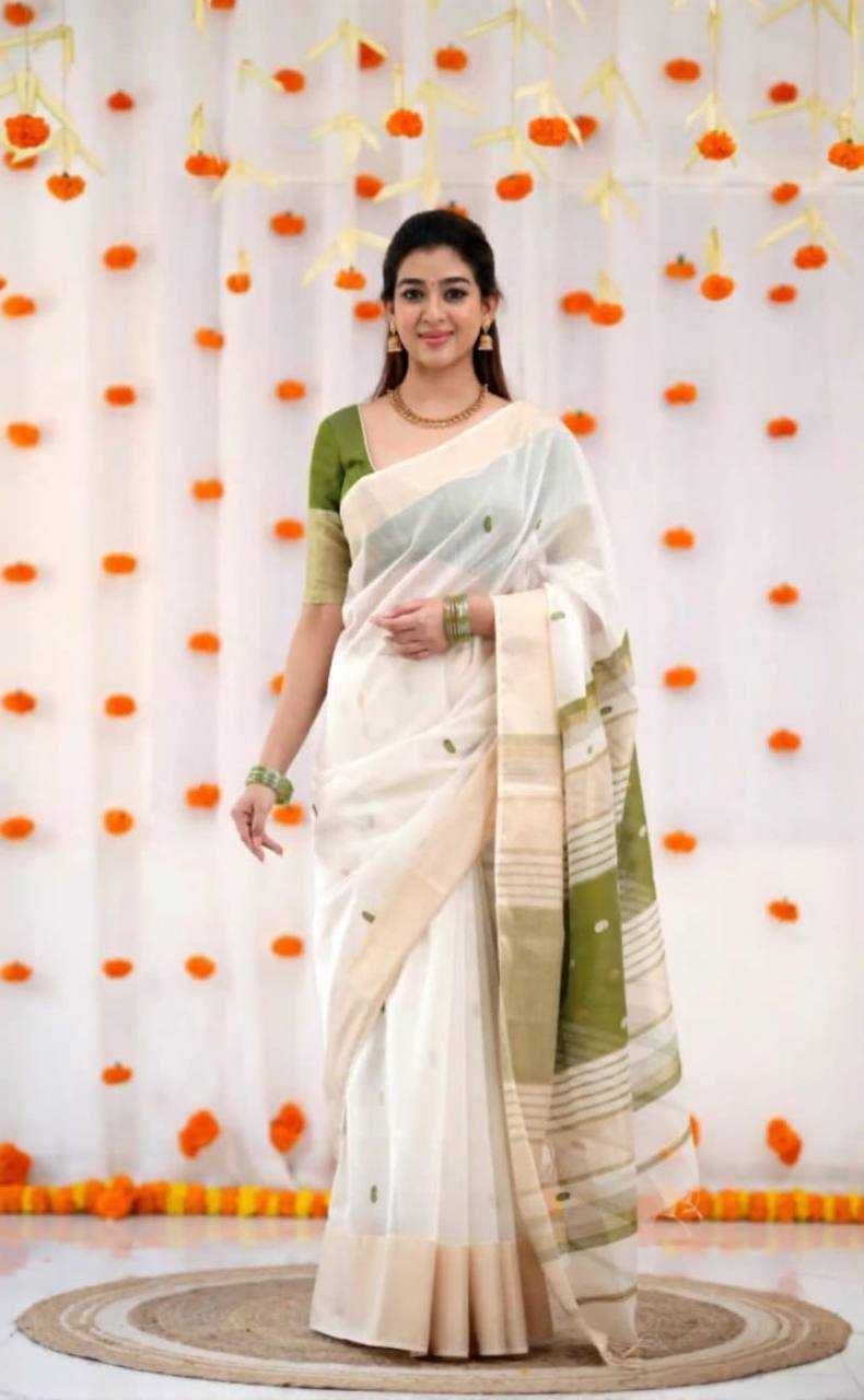 Linen Designer Saree