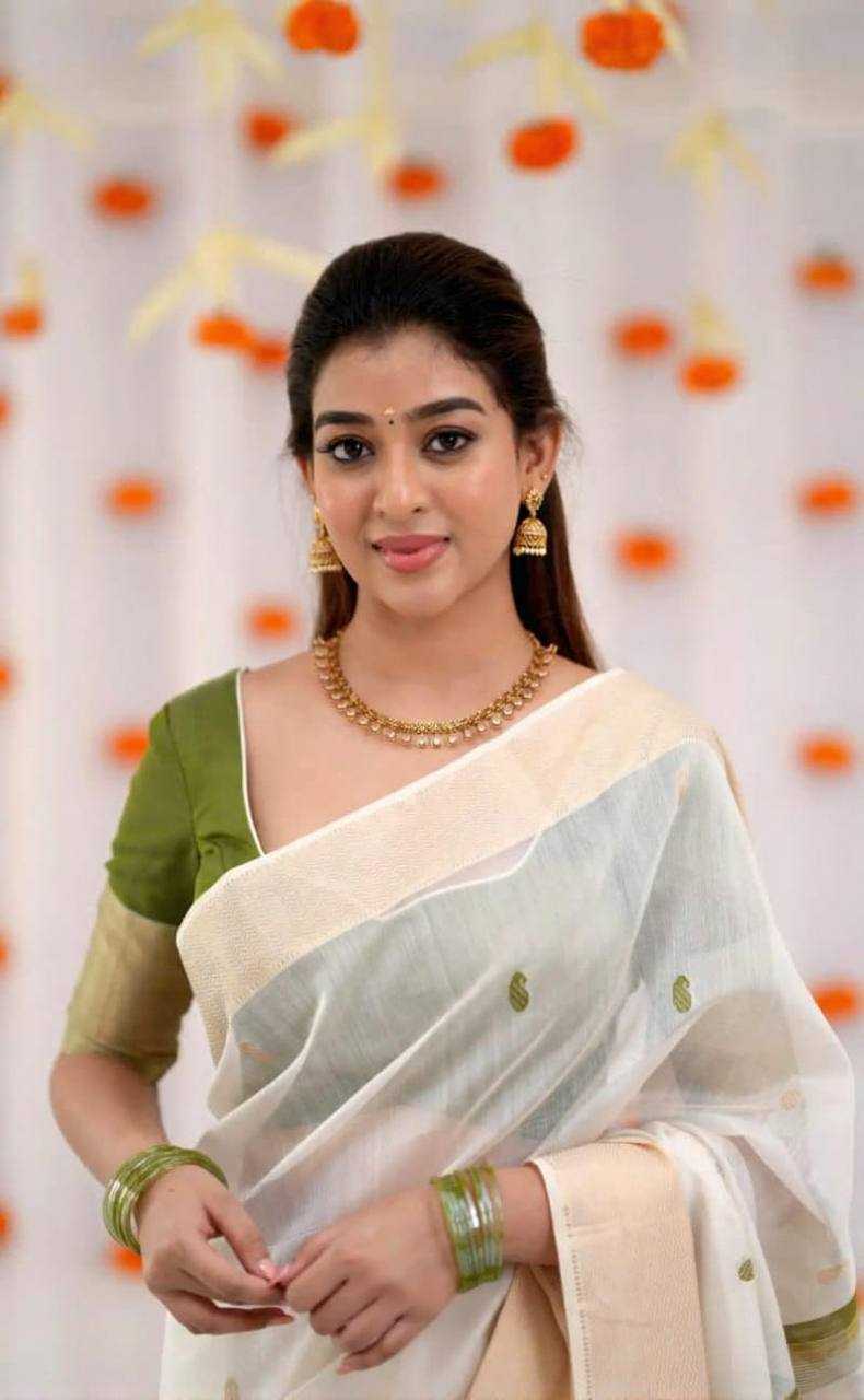 Linen Designer Saree