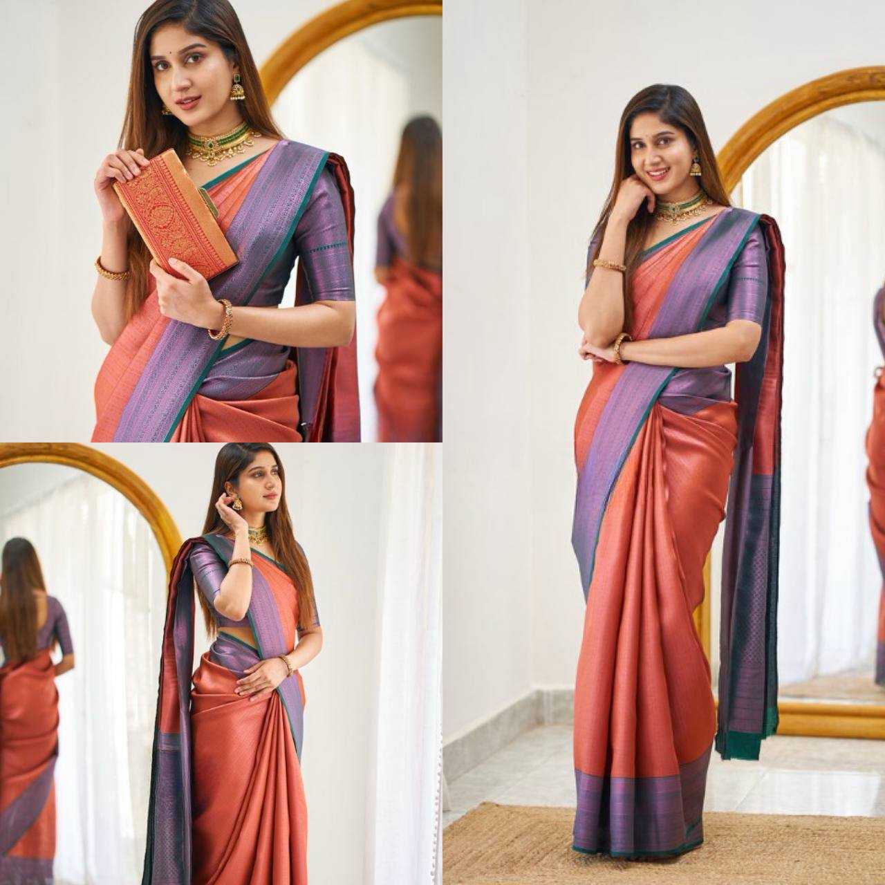 Lichi Silk Jacquard Saree