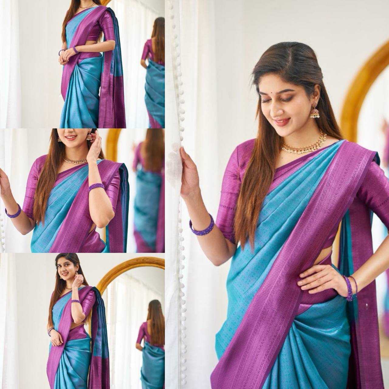 Lichi Silk Jacquard Saree