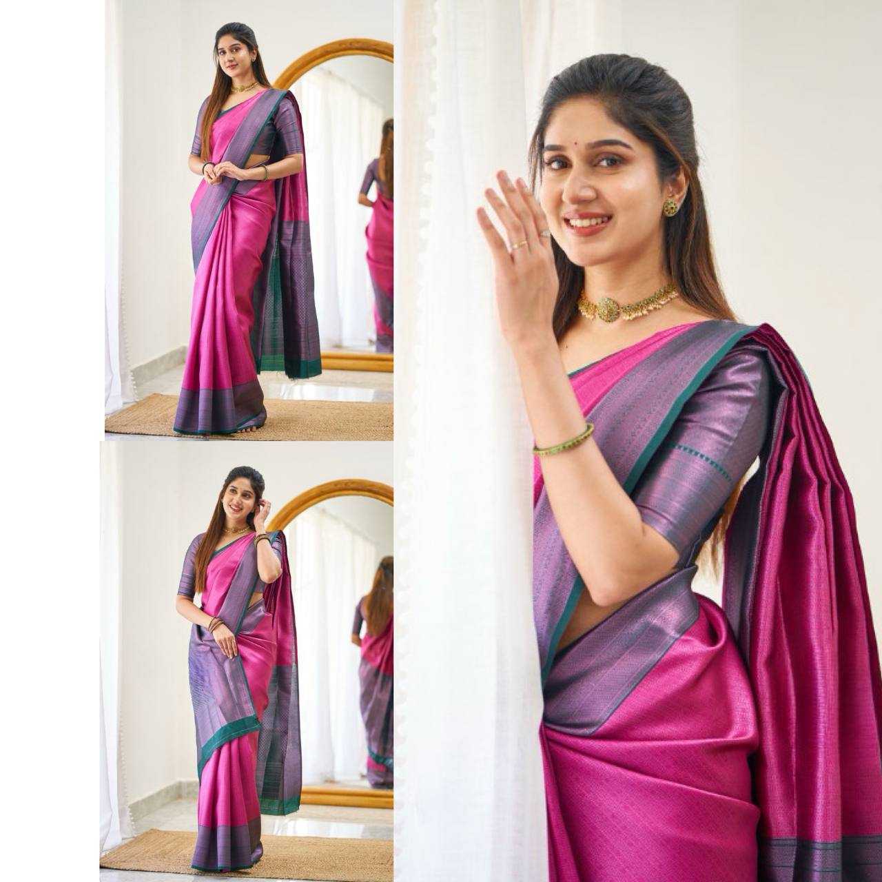 Lichi Silk Jacquard Saree