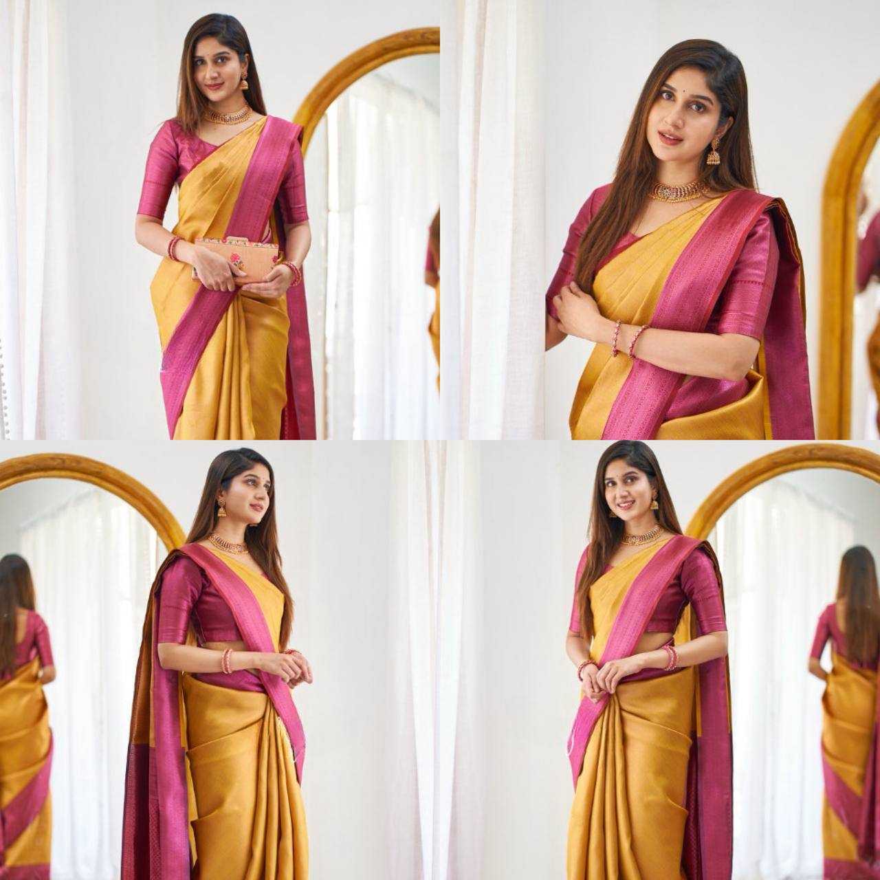 Lichi Silk Jacquard Saree