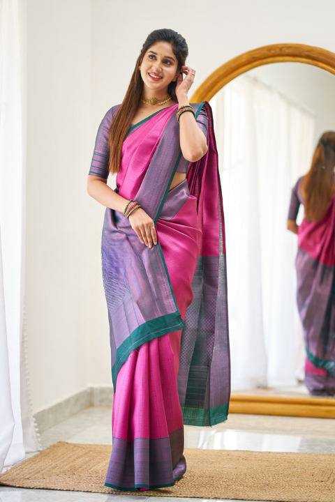 Lichi Silk Jacquard Saree