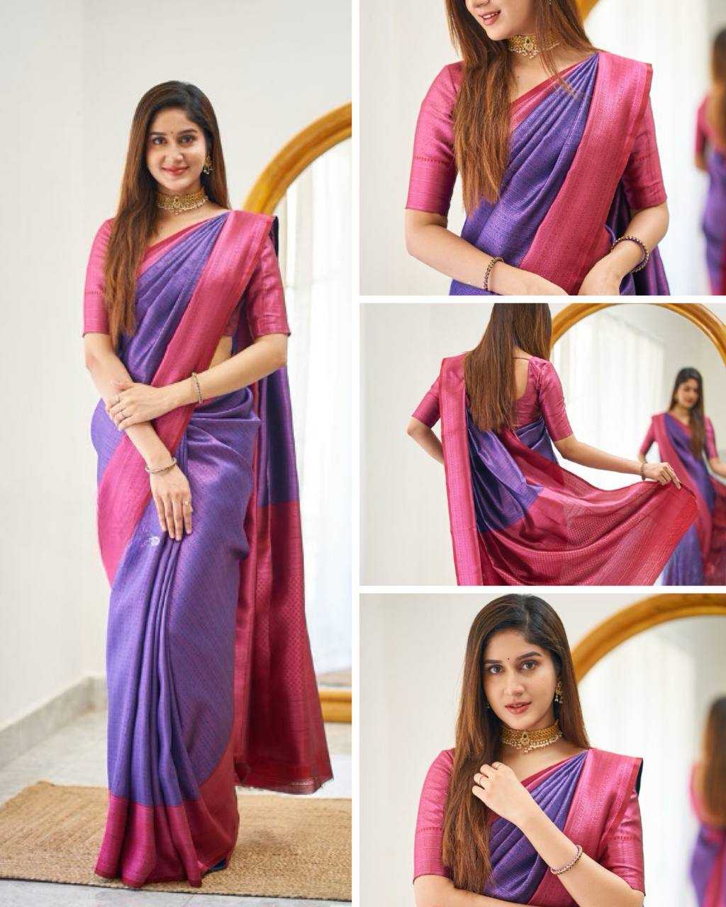 Lichi Silk Jacquard Saree