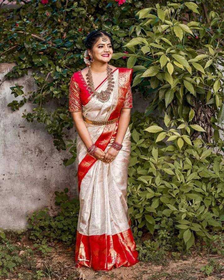 Lichi Silk Banarasi Saree