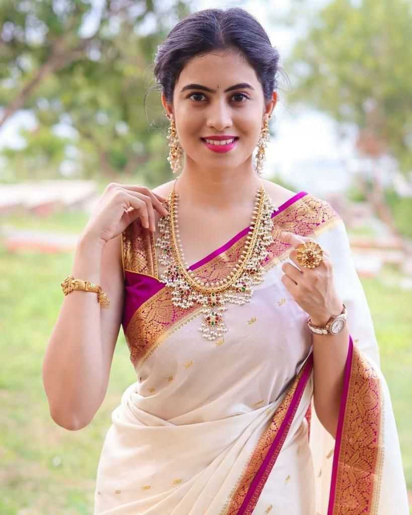 Lichi Silk South Indian Saree