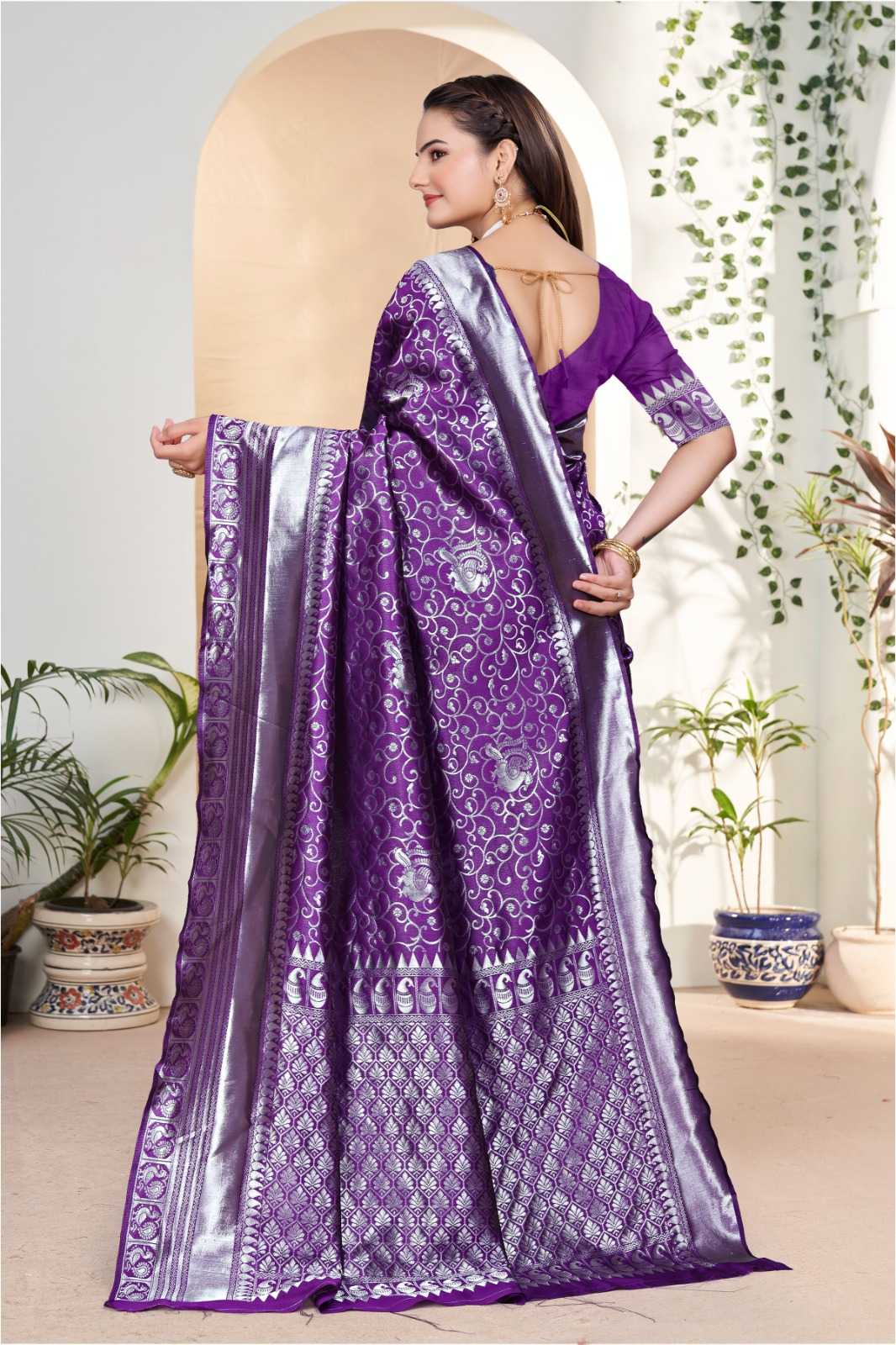 Lichi Silk Banarasi Saree