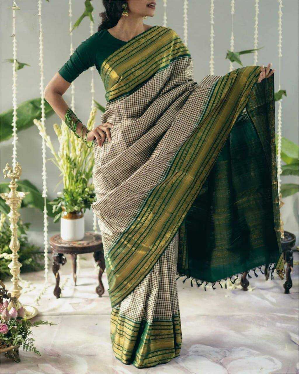 Lichi Silk Jacquard Saree