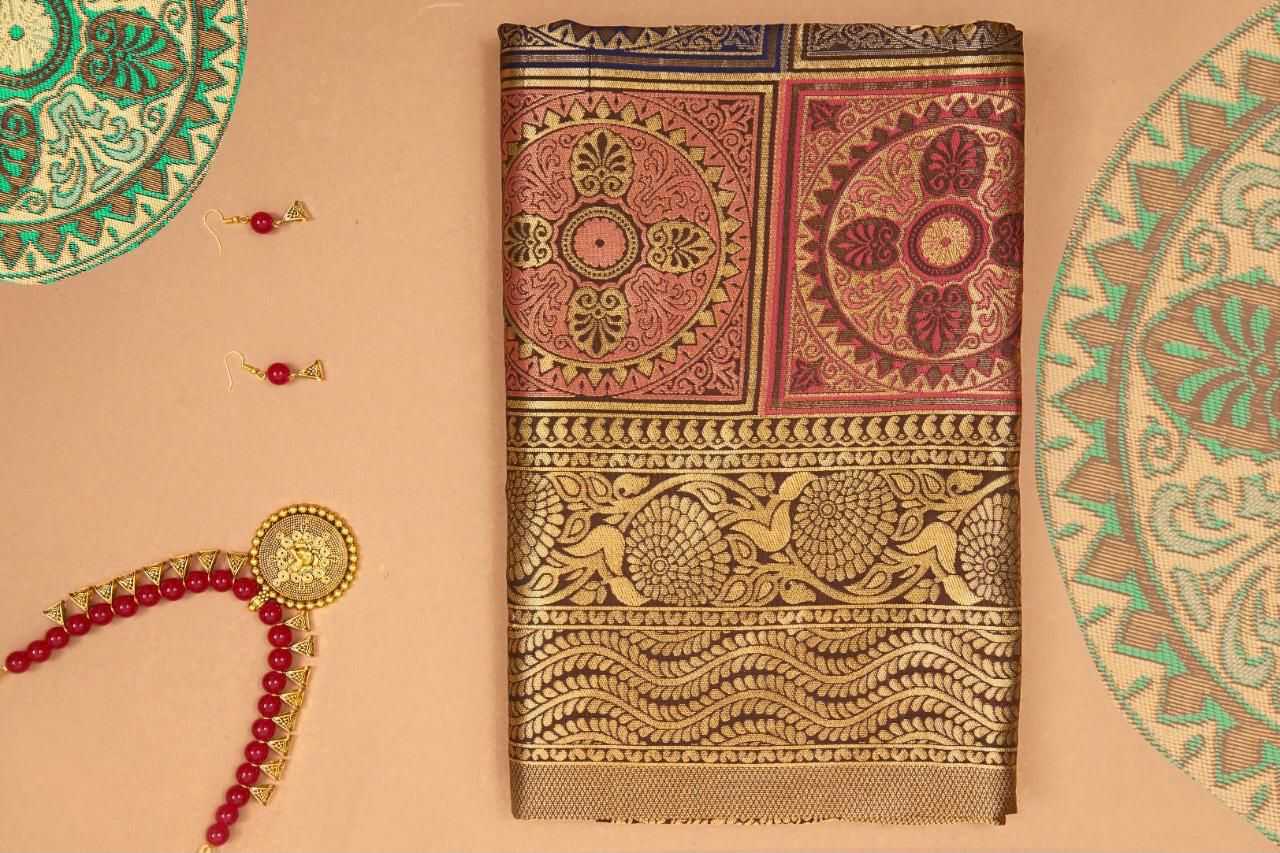 Lichi Silk Banarasi Saree