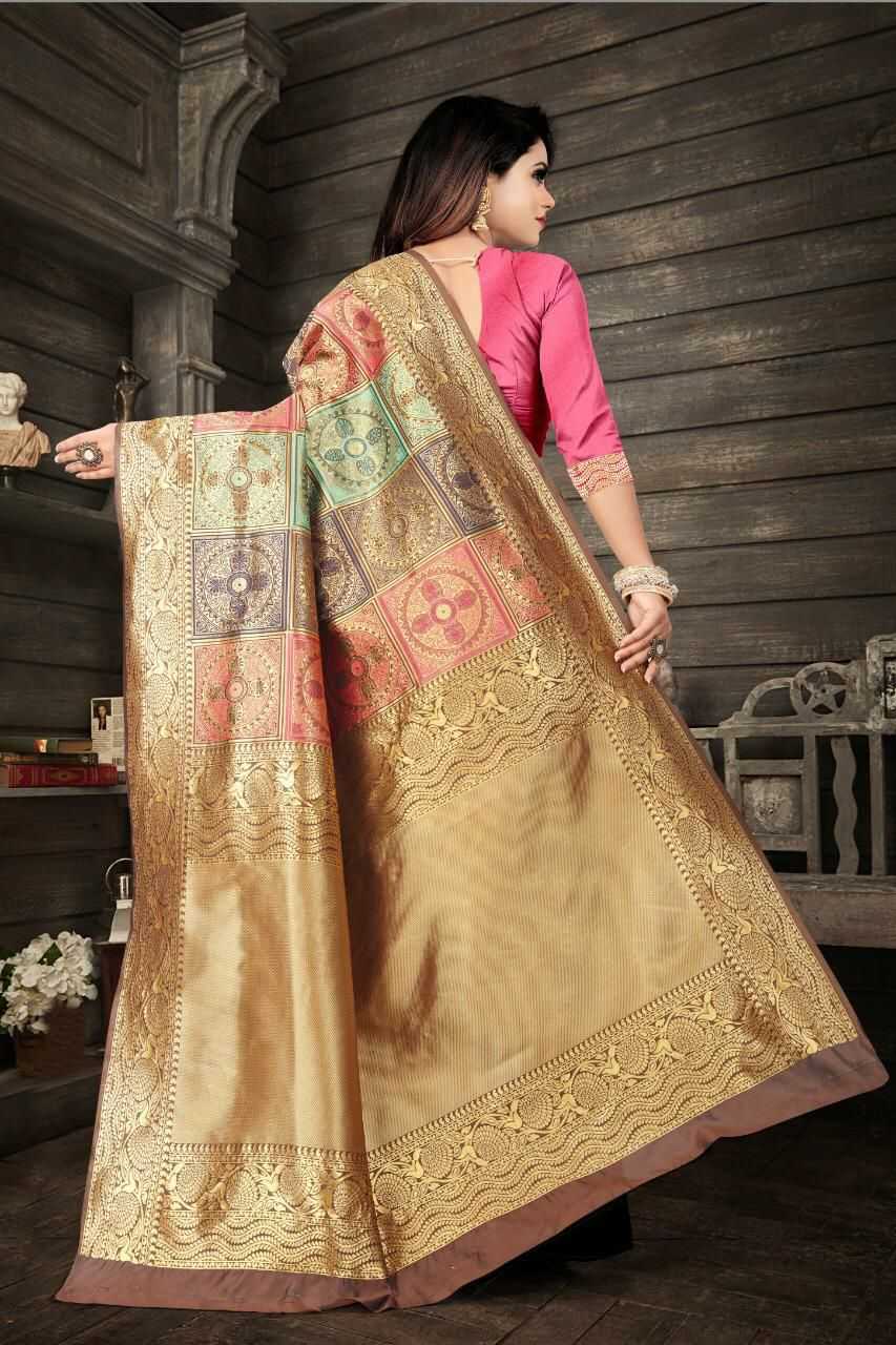 Lichi Silk Banarasi Saree