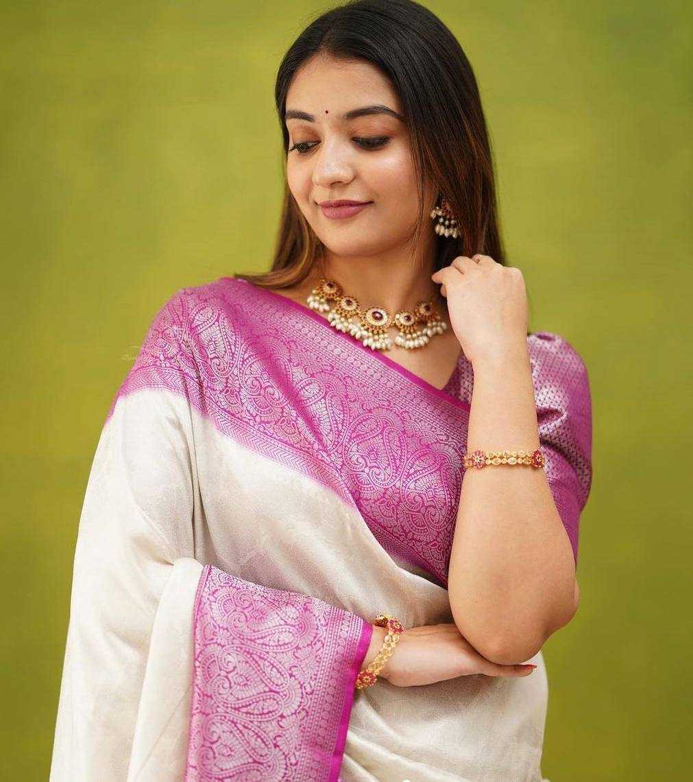 Lichi Silk Banarasi Saree
