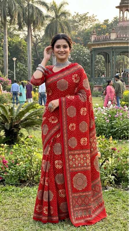 Pure Cotton Printed Saree 1023