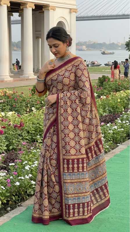 Pure Cotton Ready To Wear Saree