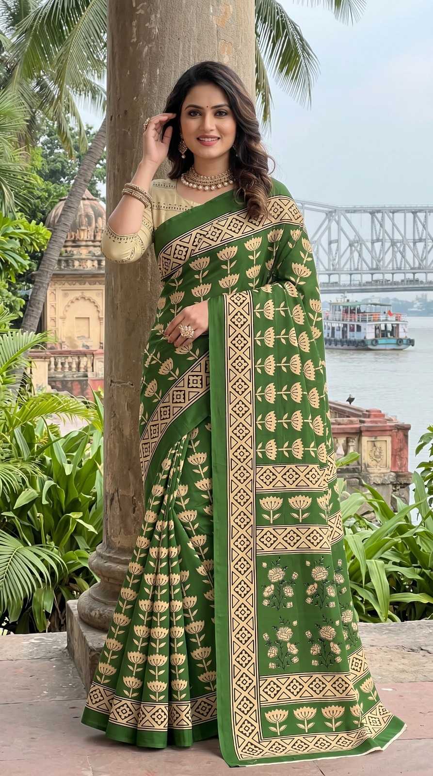 Pure Cotton Ready To Wear Saree 1027