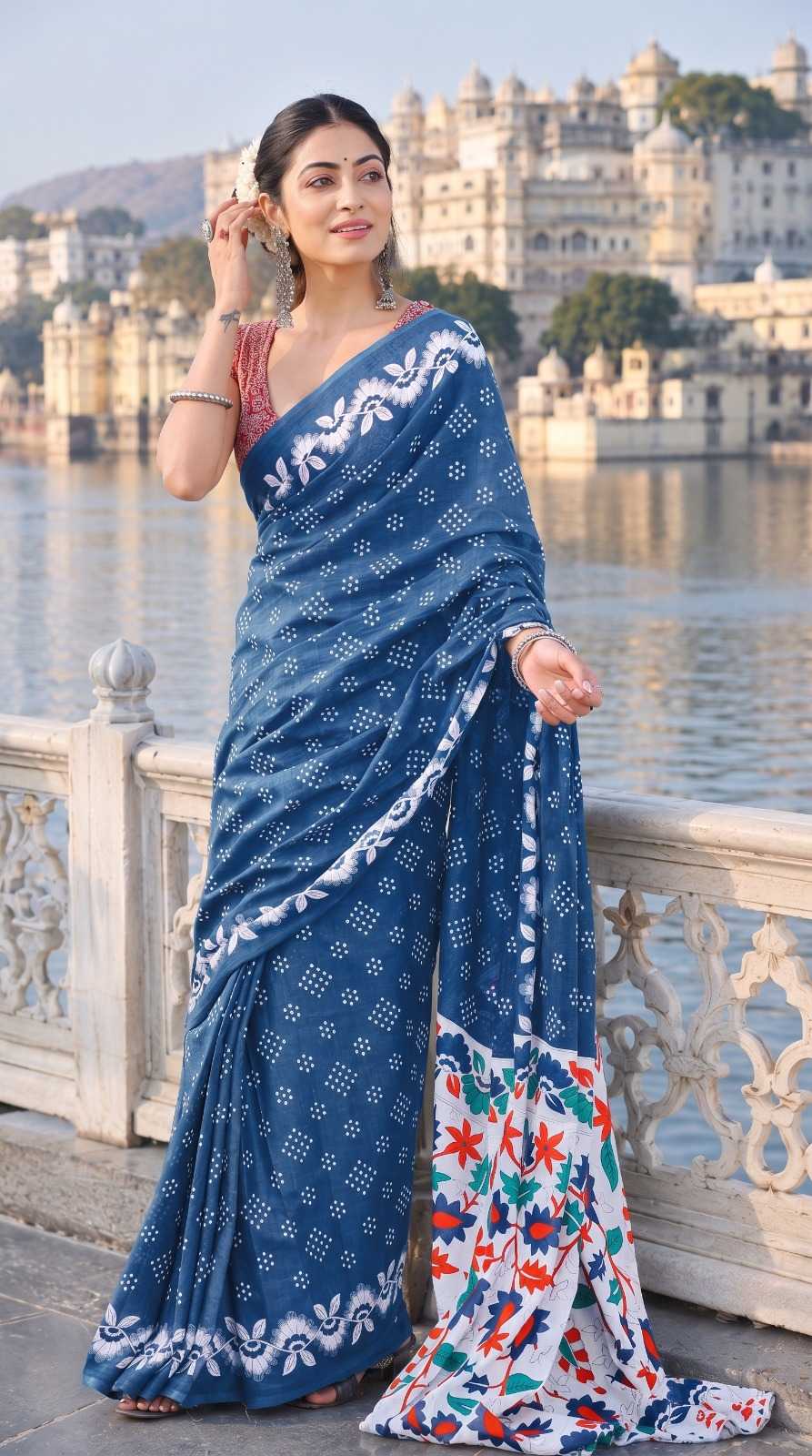Pure Cotton Designer Saree