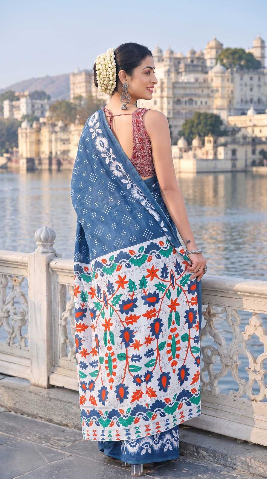 Pure Cotton Designer Saree