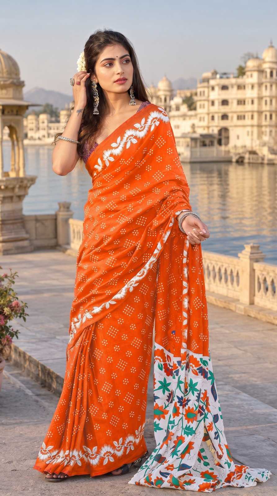 Pure Cotton Designer Saree