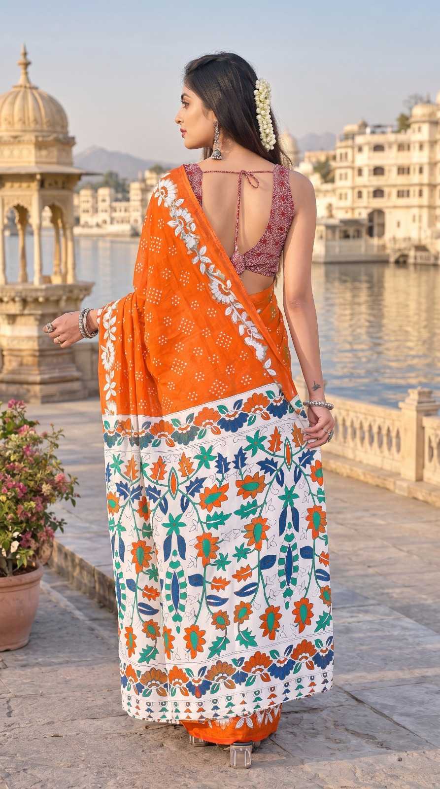 Pure Cotton Designer Saree