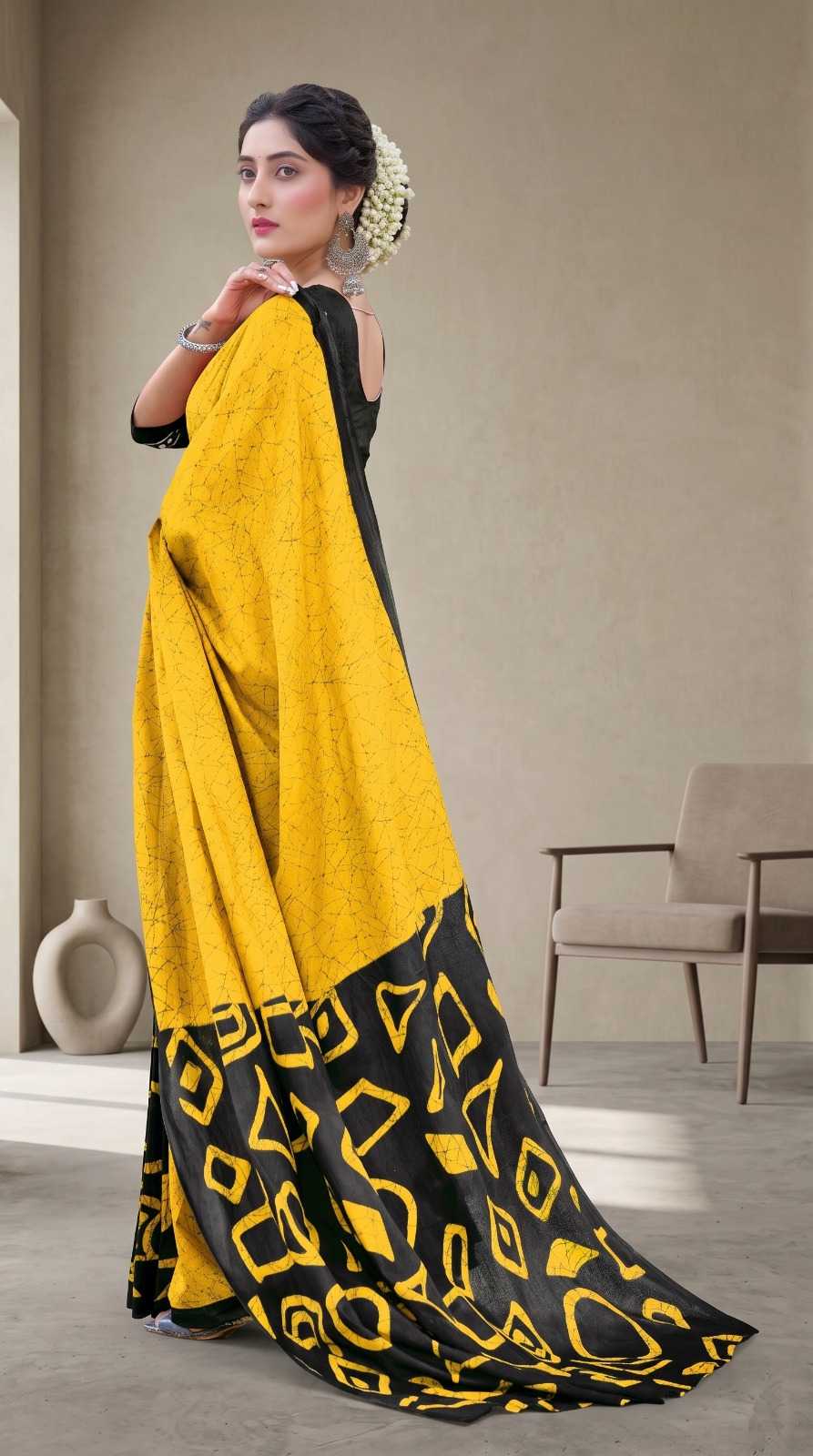 Pure Cotton Printed Saree