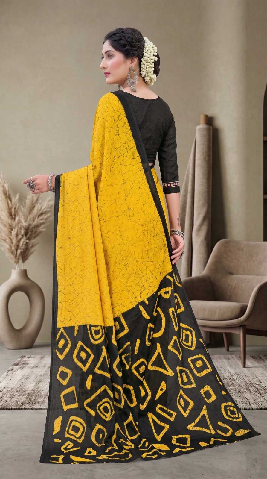 Pure Cotton Printed Saree