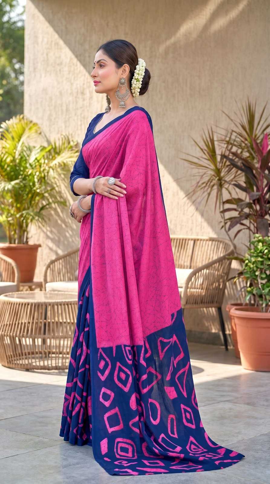 Pure Cotton Printed Saree