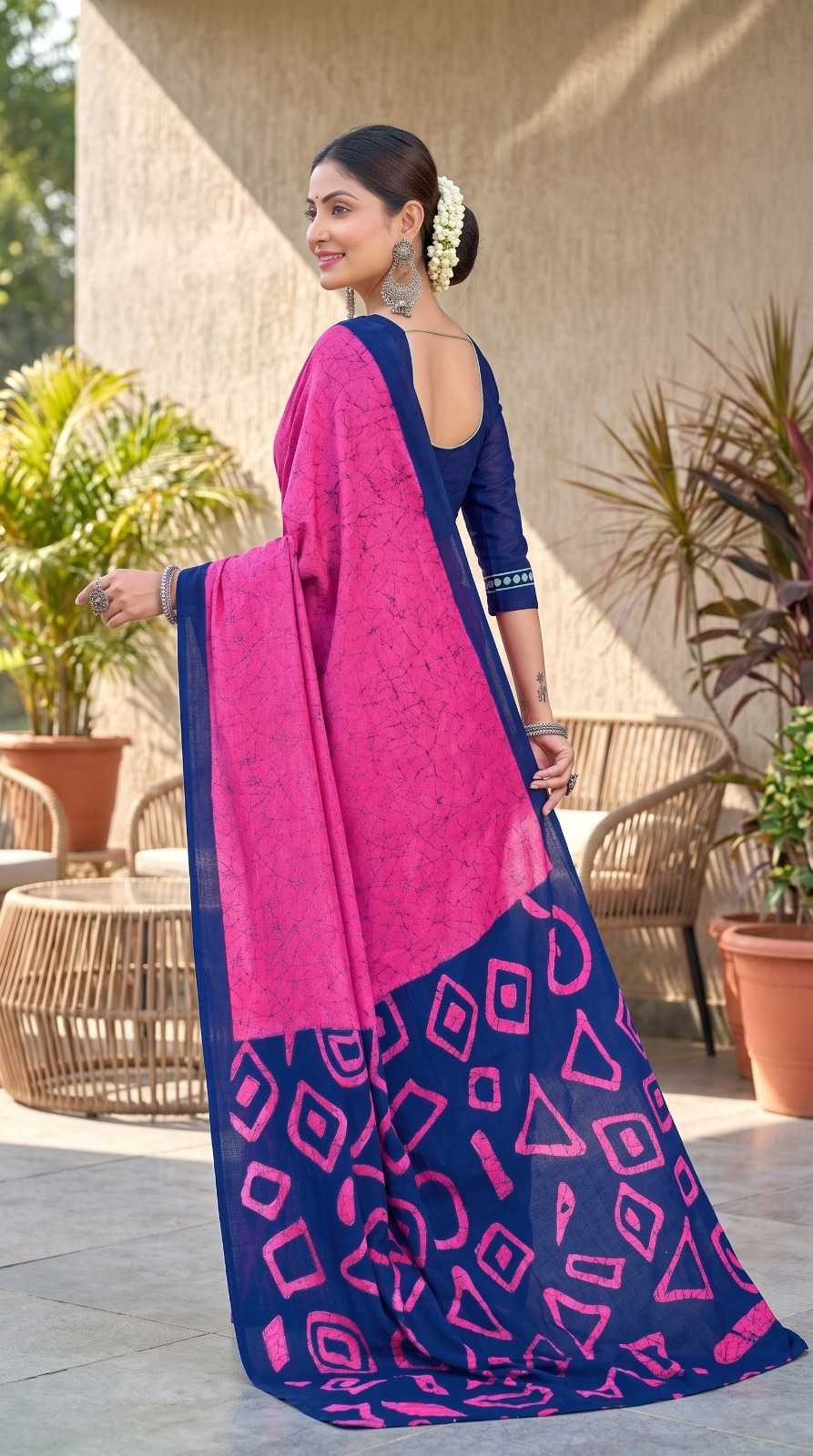 Pure Cotton Printed Saree