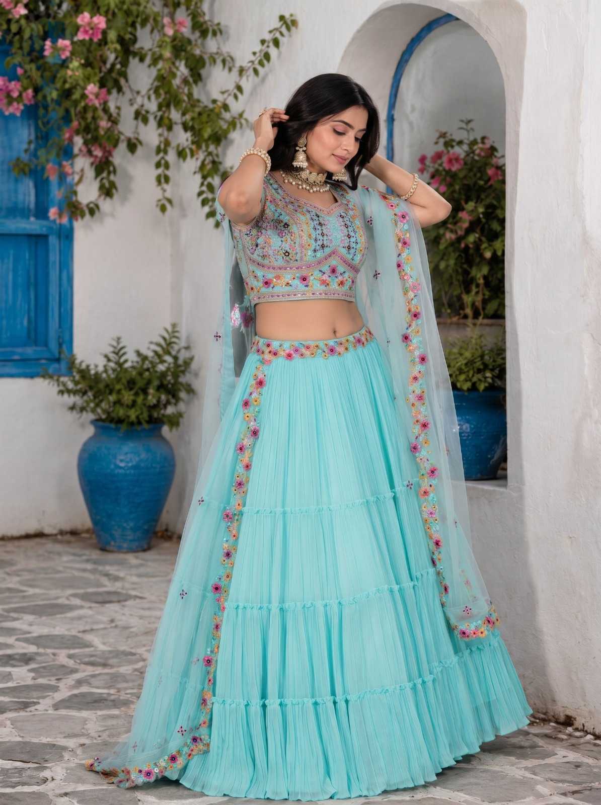 Faux Georgette Designer Lehenga