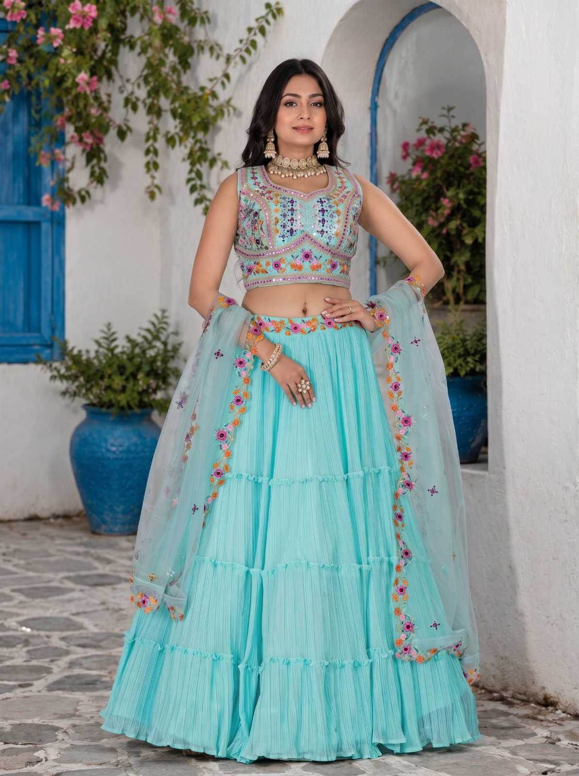 Faux Georgette Designer Lehenga