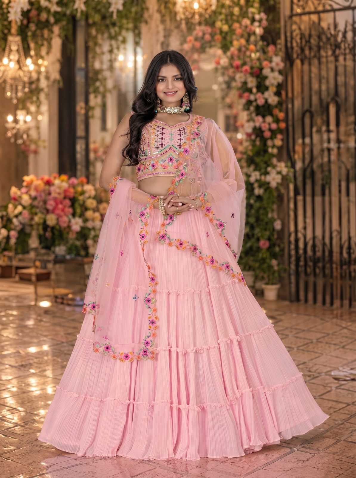 Faux Georgette Designer Lehenga