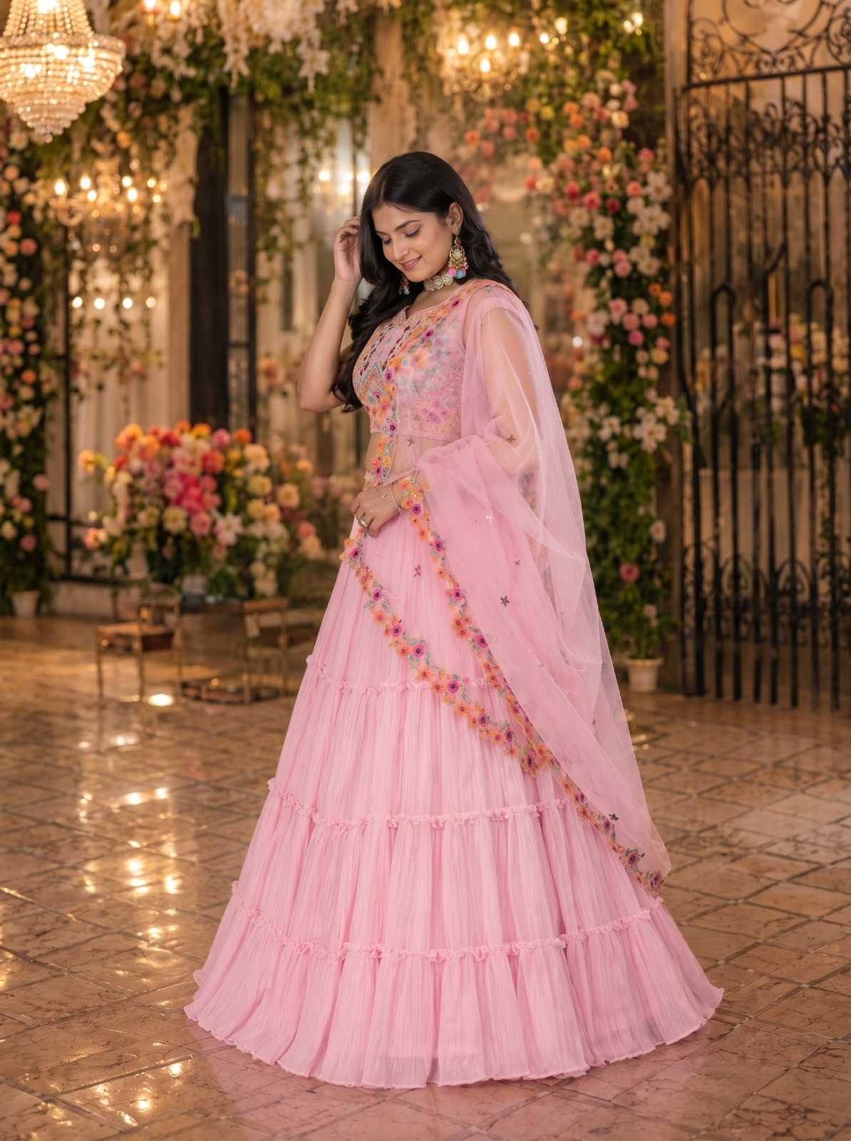 Faux Georgette Designer Lehenga