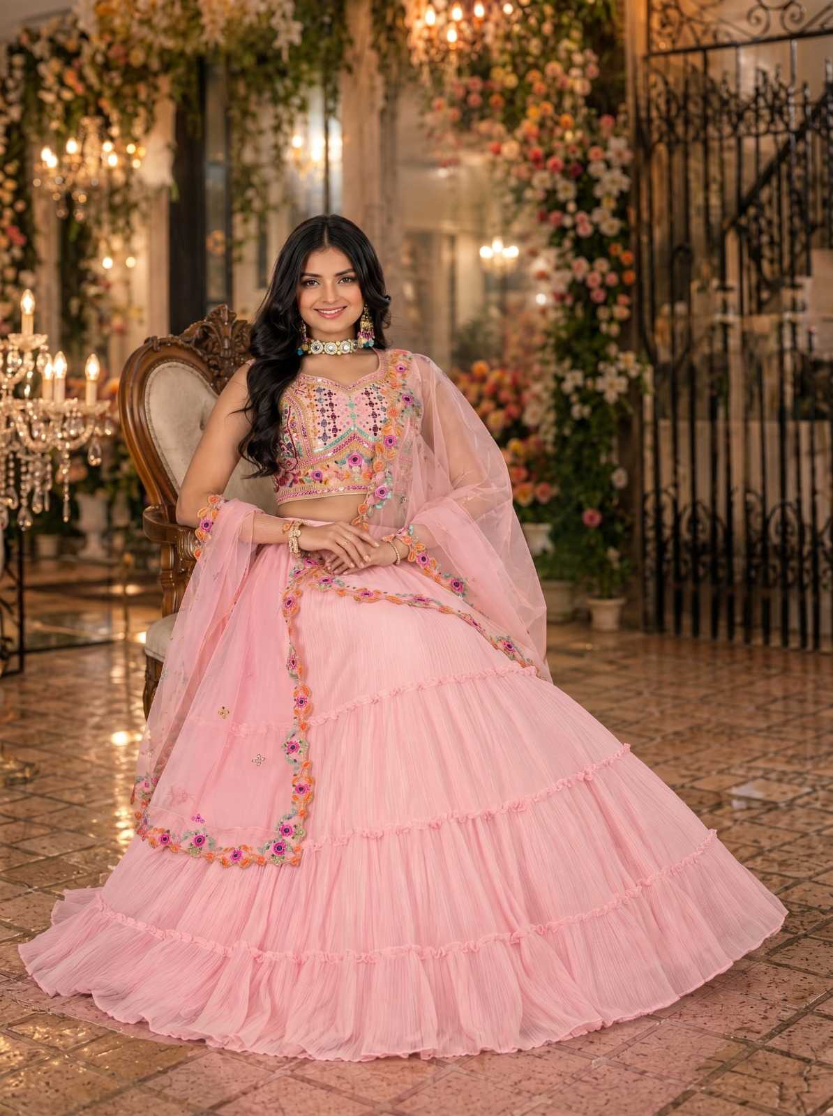 Faux Georgette Designer Lehenga